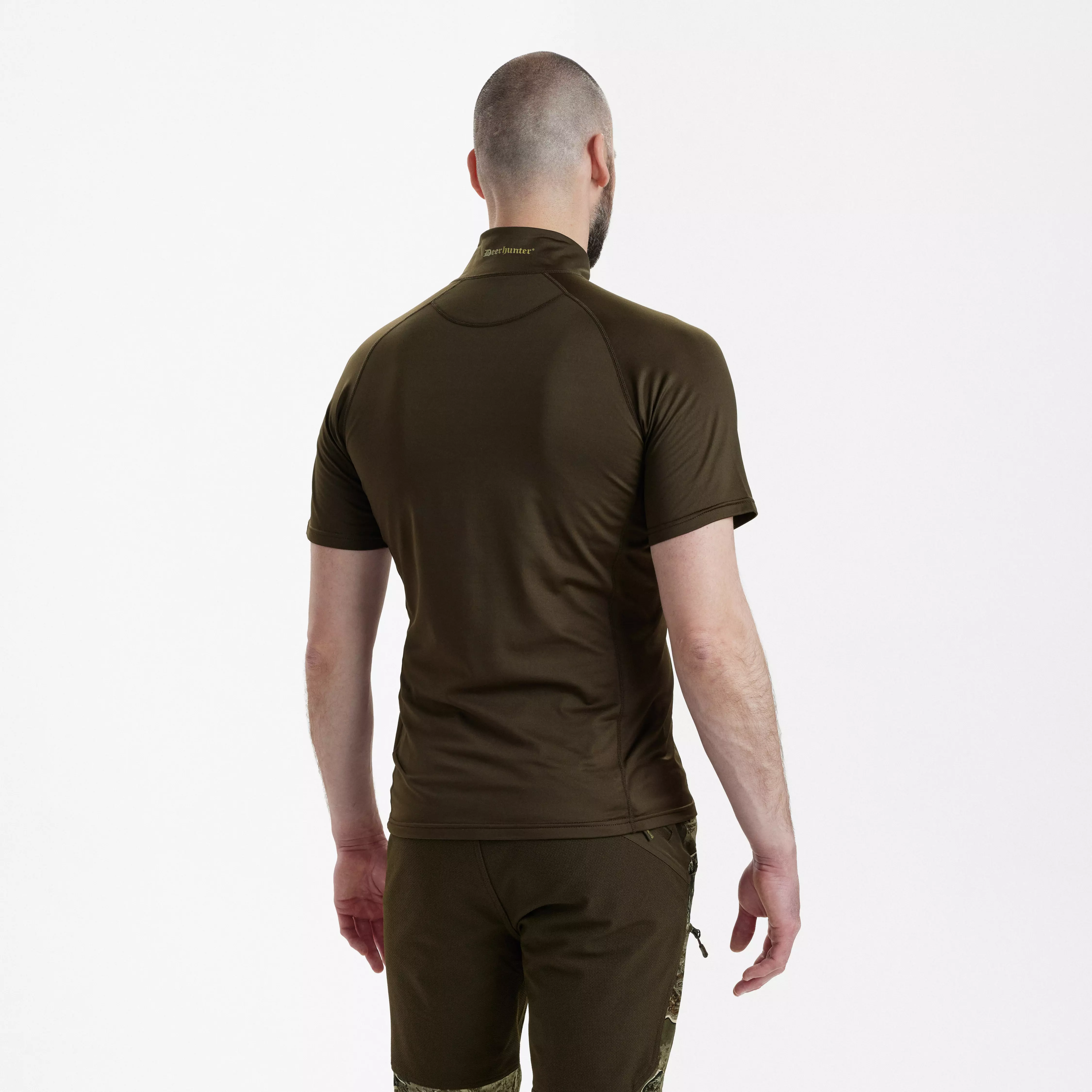 Excape T-shirt isolante con colletto con zip - Art Green, immagine 2 di 5