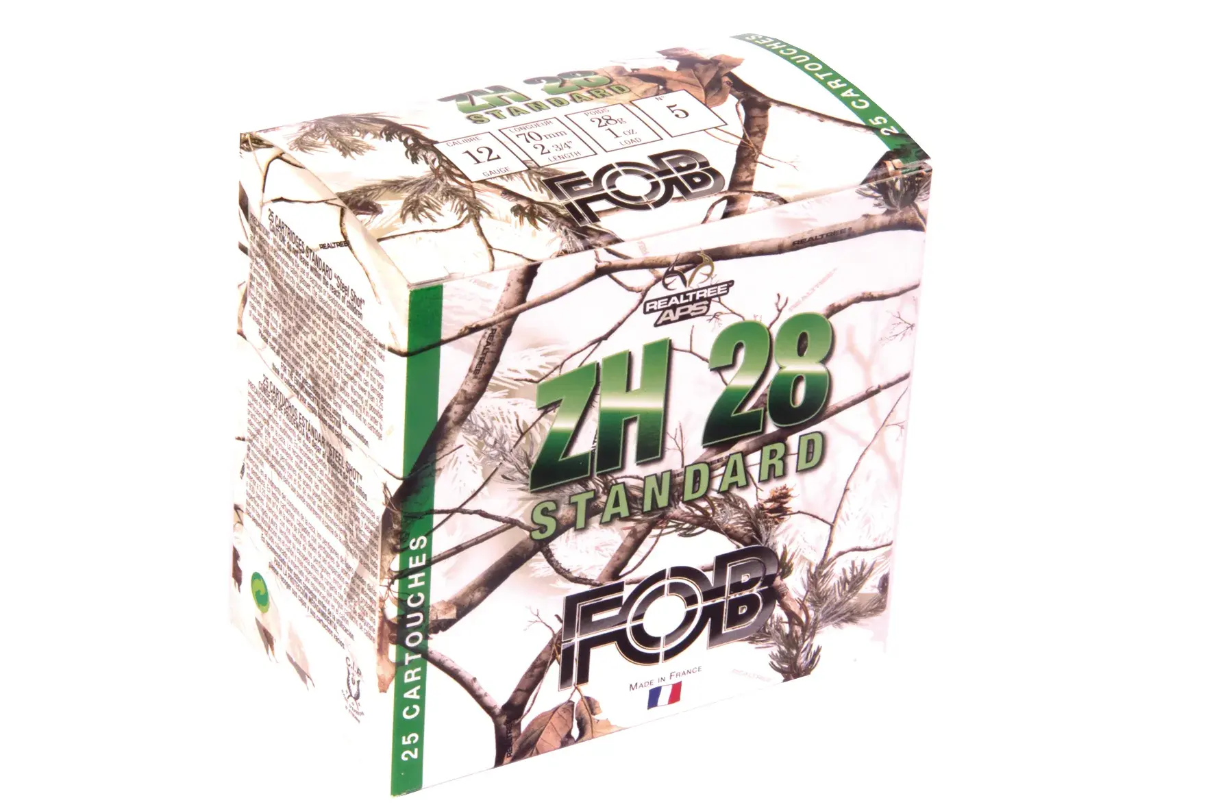 Jachtpatroon Fob Staal ZH 28 Standaard Kaliber 12/70, afbeelding 2 van 4