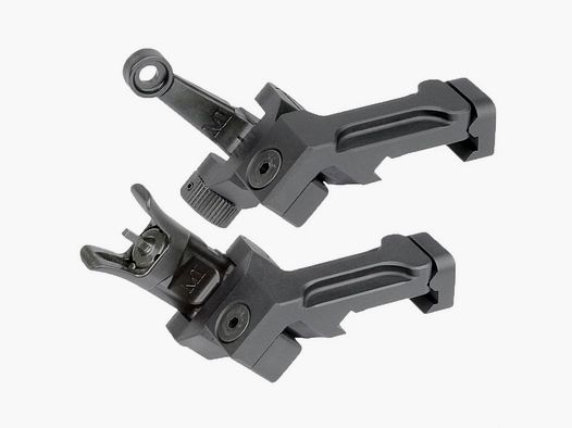 MIDWEST INDUSTRIES AR-15 COMBAT RIFLE OFFSET SIGHT SET BLACK