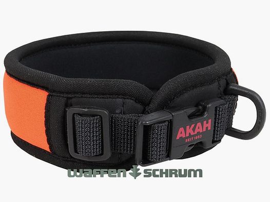 AKAH Neopren Halsung  Comfort Serie - Signalorange Kunststoff-Schnellverschluss