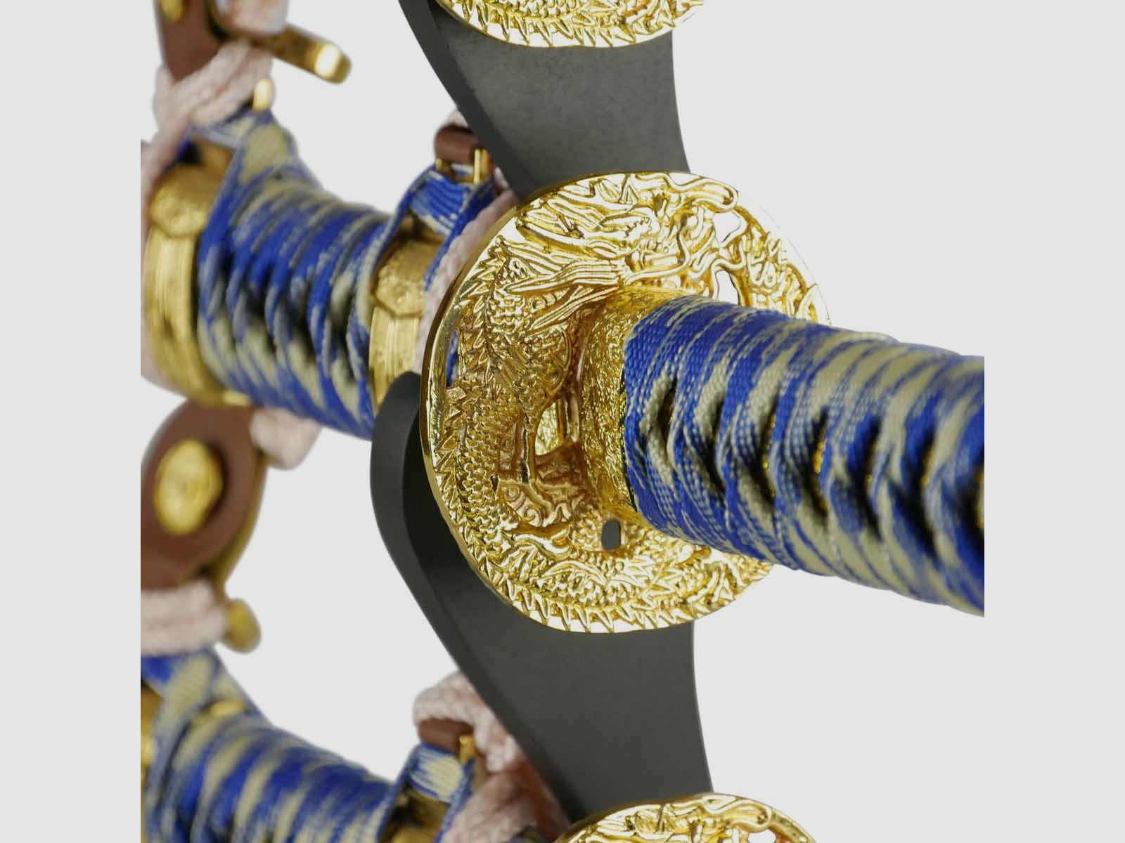 Epic Swords Tachi Ensemble d'Épées avec Kodachi et Tanto avec Support d'Épée et Accessoires