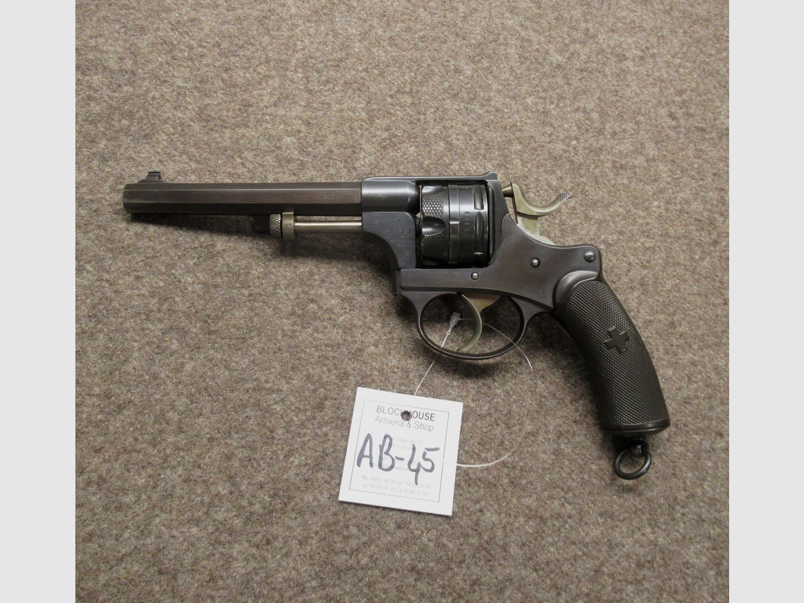 AB-45 revolver W+F mod. 1878 cal. 10.4mm, immagine 2 di 4