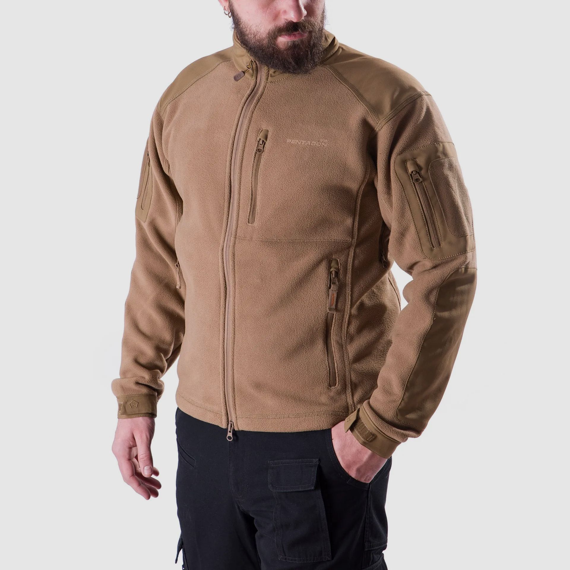 Perseus Fleece Jacket (Black) - Pentagon Tactical, image 3 sur 5