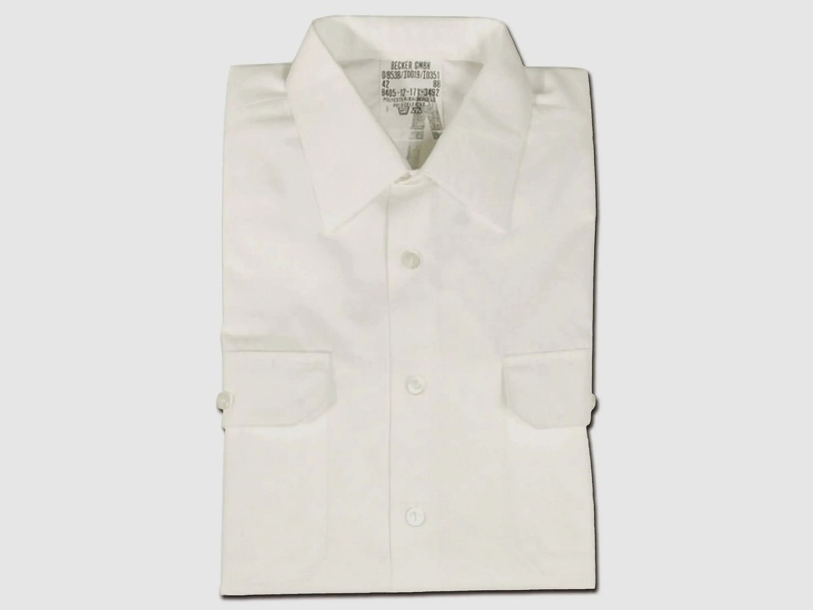 Bundeswehr Originale Bundeswehr Originale Camicia di Servizio a Maniche Lunghe Usata - Blu / 1