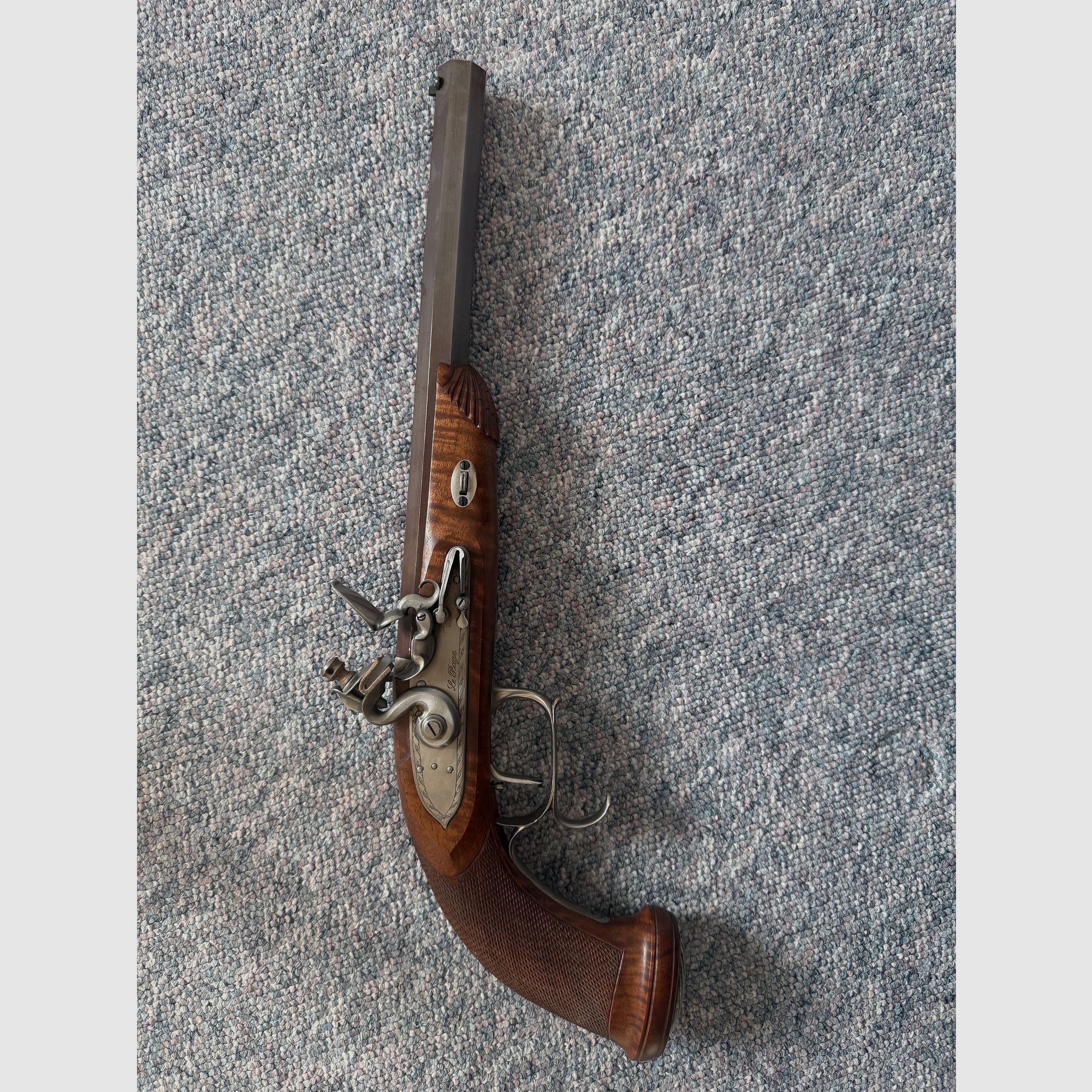 Steinschloss  Pistole  Cal.44 LePage Pedersoli , wie neu