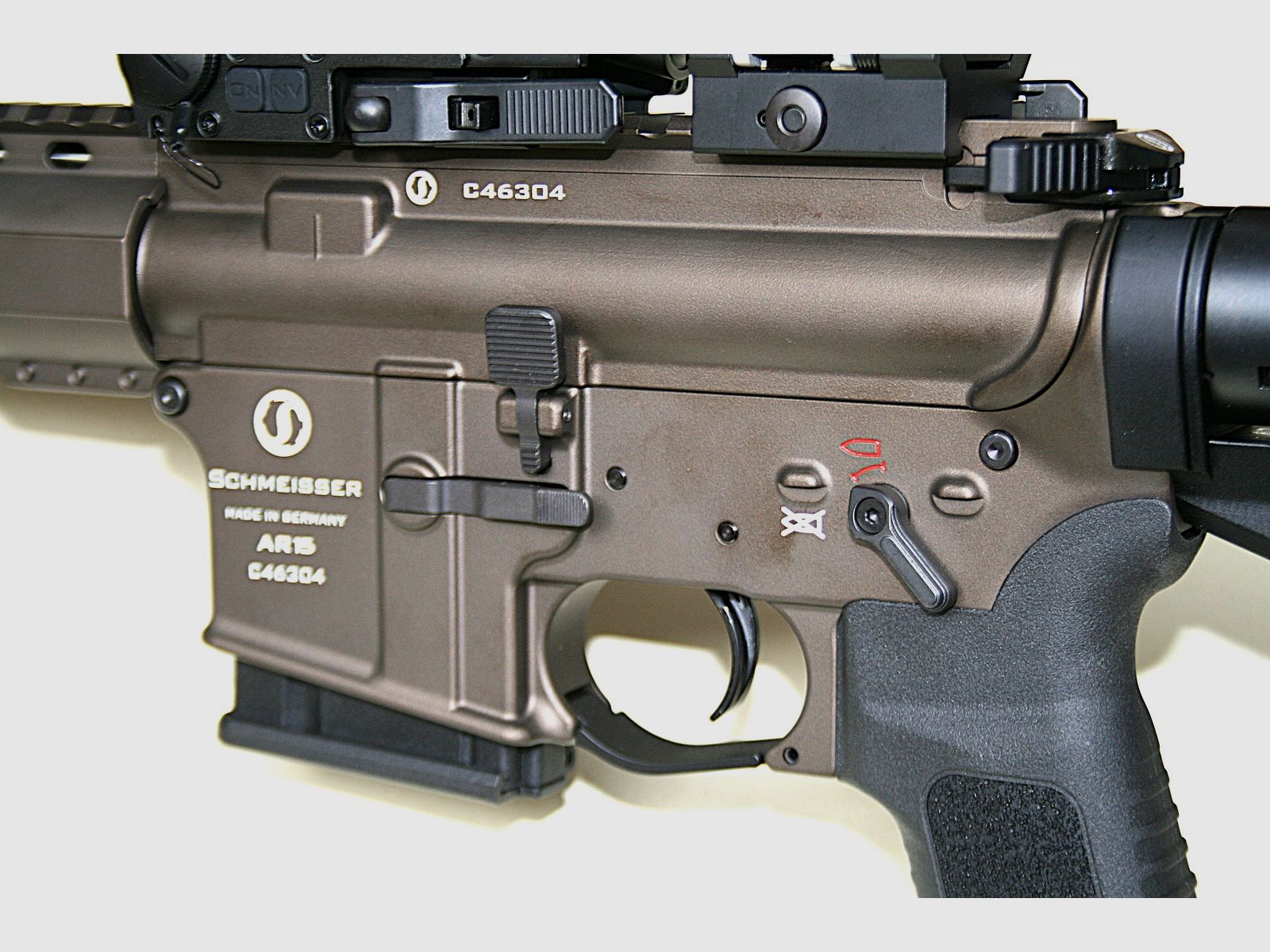 Pack Repetierbüchse SCHMEISSER AR15 S4F BRONZE / .223Rem. + Rotpunktvisier FALKE LE-QD GEN.2 + Vergrößerung FALKE BX3, Bild 6 von 11