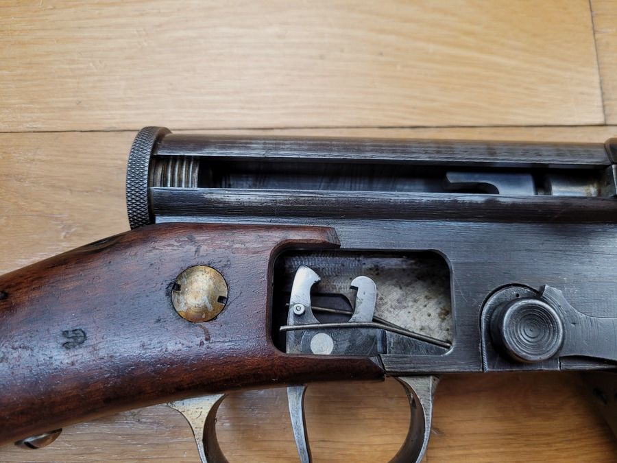Excepcional Escopeta Semiautomática FSA 17 DIDÁCTICA – Arma de agosto de 1917 – Arma de segundo tipo – Calibre original 8×51 – número de serie único – didactización rarísima – ¡Pieza de museo! – TBE ++, imagen 6 de 45