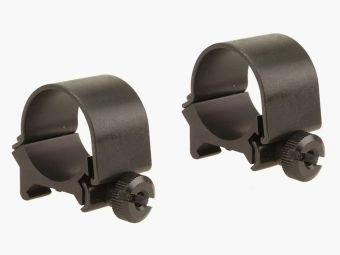 Weaver Top-Mount Anneaux de style Weaver noir mat 25,4mm bas, BH 2,26mm