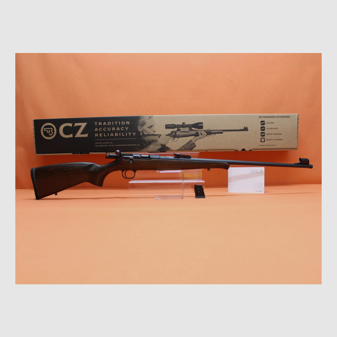 CZUB	 Rep.Büchse .22lr CZ 457 Training Rifle Threaded 24"/630mm Lauf/ Gewinde 1/2-20/ Buchenholzschaft