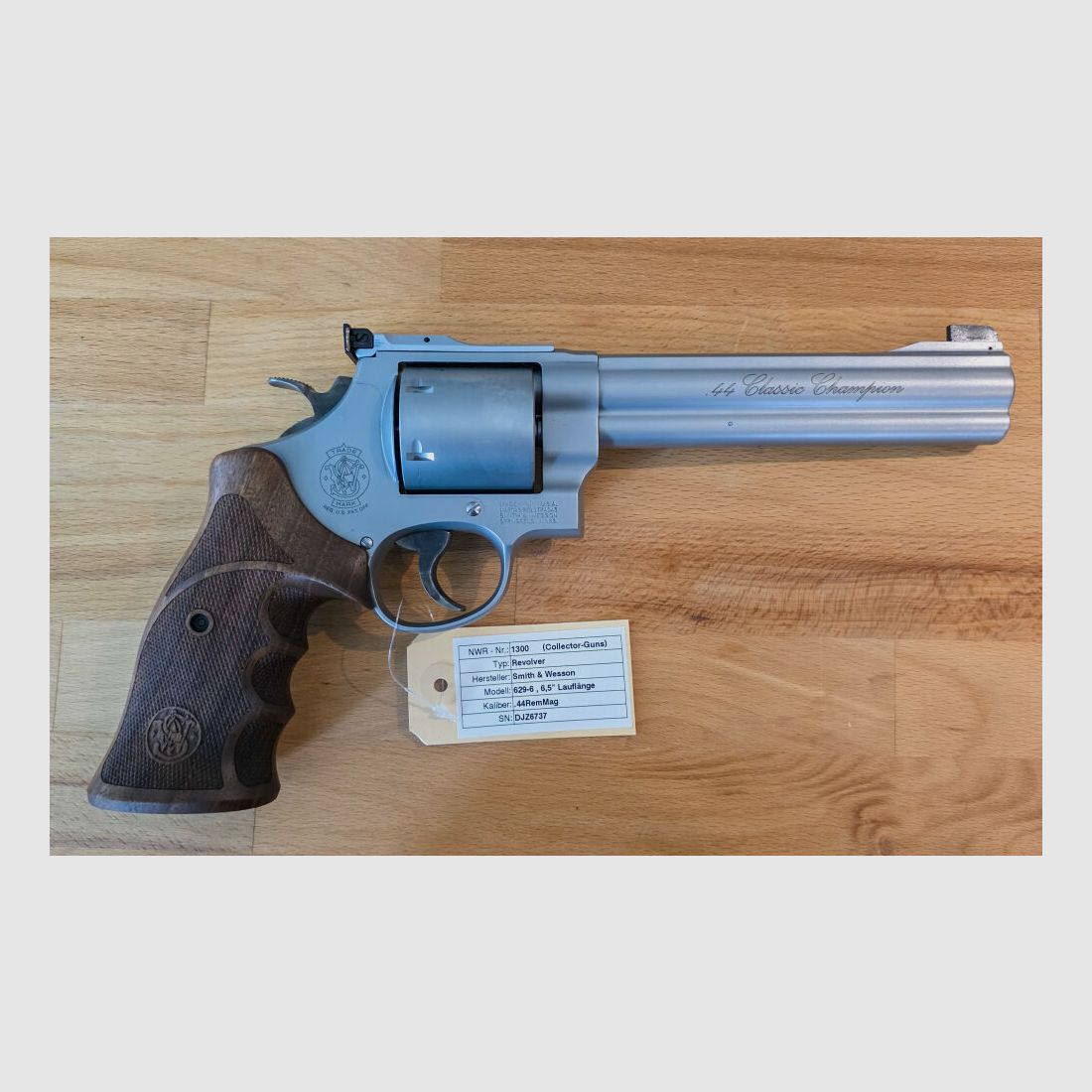 Smith & Wesson 629-6 Classic Champion, longitud del cañón de 6,5"