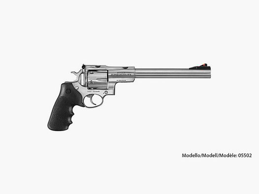 Revolver Ruger SUPER REDHAWK STANDARD .44 Mag. grilletto ad azione singola/doppia, canna da 9,5", tamburo da 6 colpi
