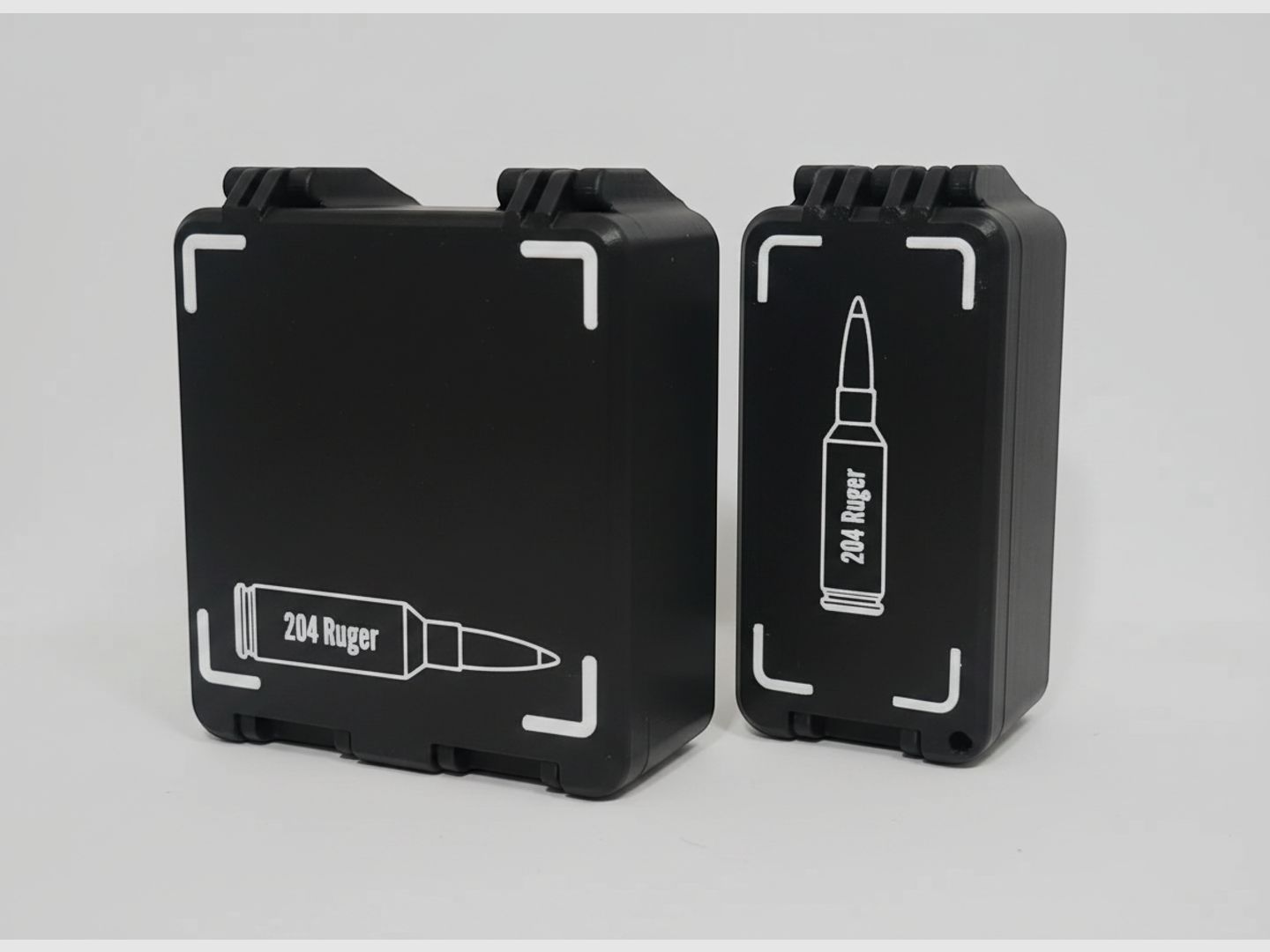 Filamelt Munitionsbox / 204 Ruger / 'Klapp- / Rastdeckel' / Patronenbox, Ammo Box