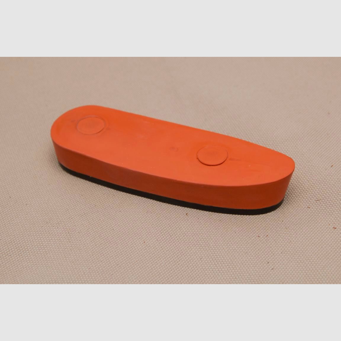 S.W. Silver butt cap London red - the original - classic rubber recoil pad, Safari rubber butt cap No. 3