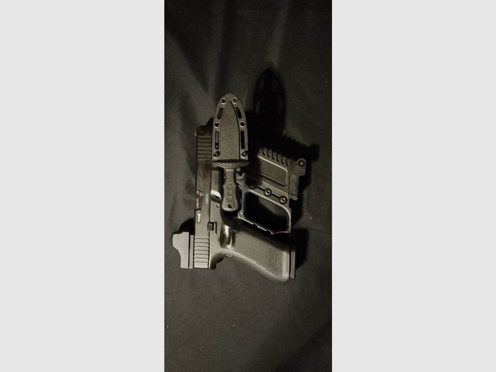 Carabine kit Glock 17 Gen 4 und 5 tactical Magazinkampfkit  we marui te g 18 19 26 neu + tactical knife