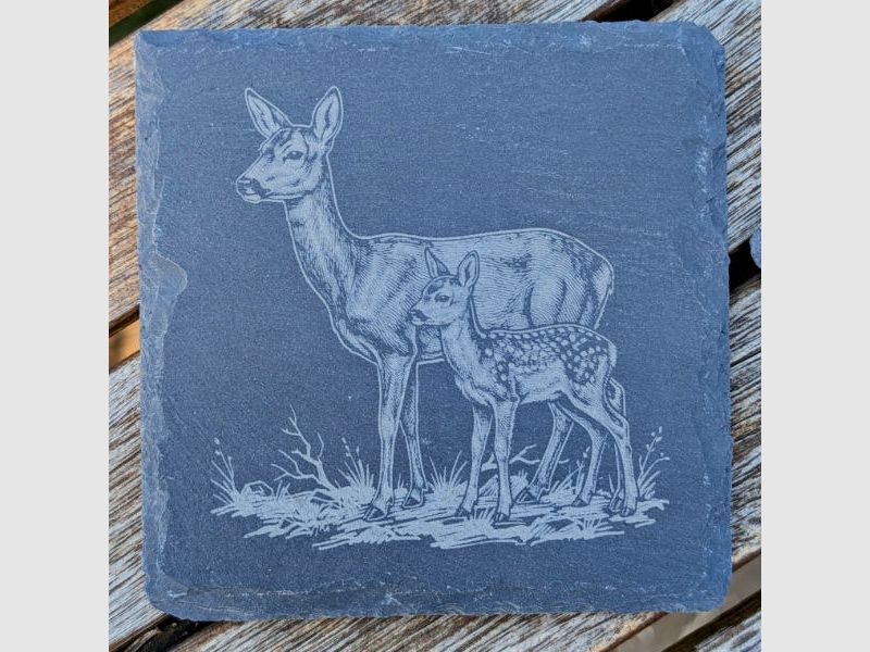 Hunting-themed slate coasters for hunters