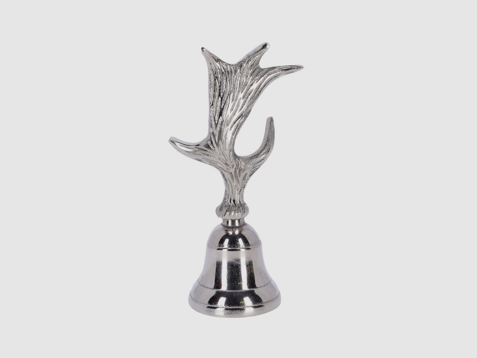 Kaheku Aldan antler bell nickel-plated 18 cm