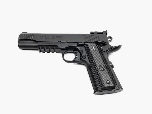 Schmeisser 1911 Hugo verst. Visier 5 Zoll 9mmLuger Pistole