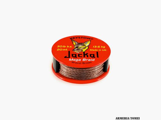 KRYSTON – JACKAL MEGA BRAID Gravel Brown 30lb b.s. | 13.6kg | 20mt