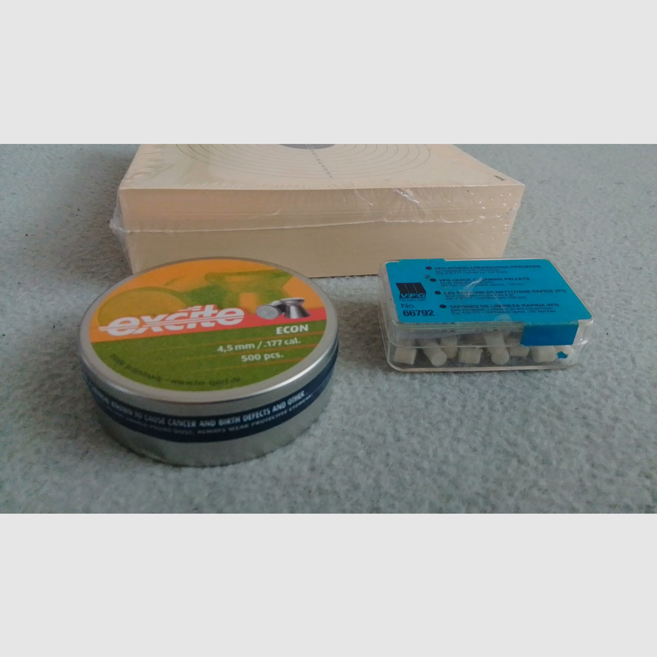 4,5mm Plinking Diabolos, Zielscheiben 14x14, Reinigungsdiabolos (NEU) für Luftgewehr / Luftpistole