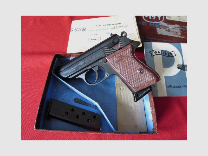 Manurhin (Walther) PPK Neuwertig in OVP 7,65 Browning