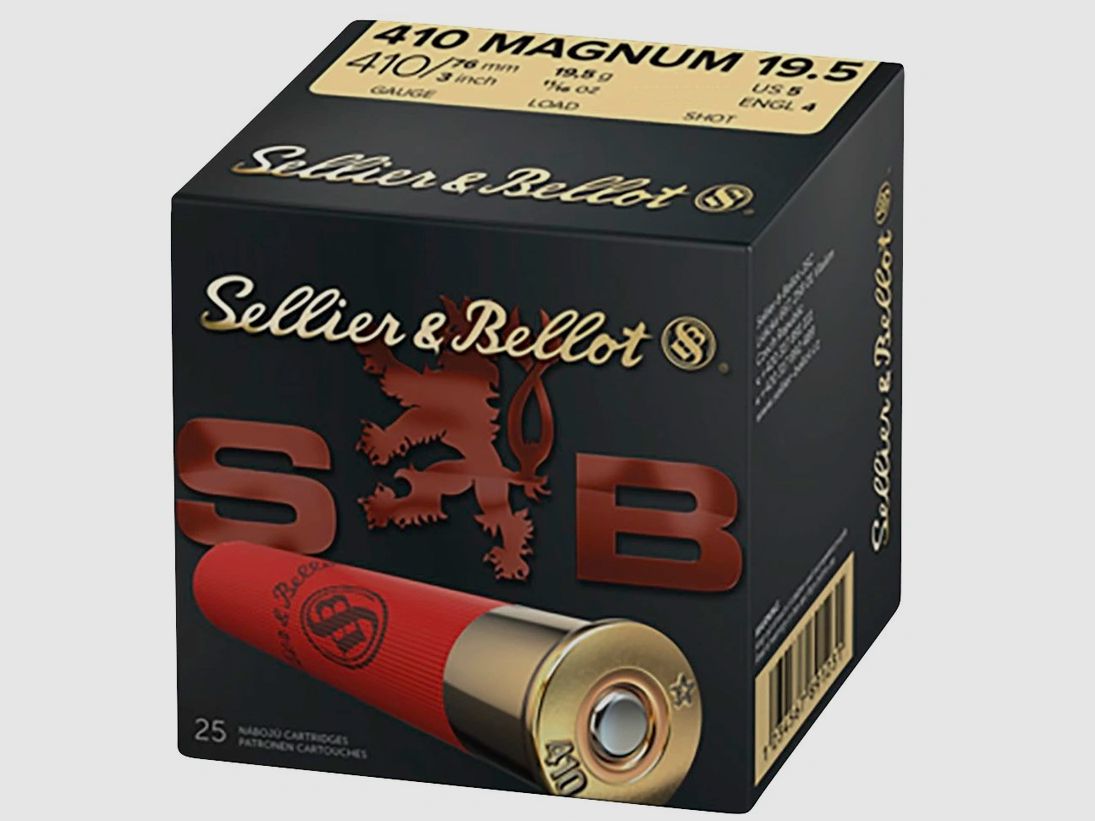 .410/76 Jagd Plastik Magnum 3,0mm 19,5g Sellier & Bellot