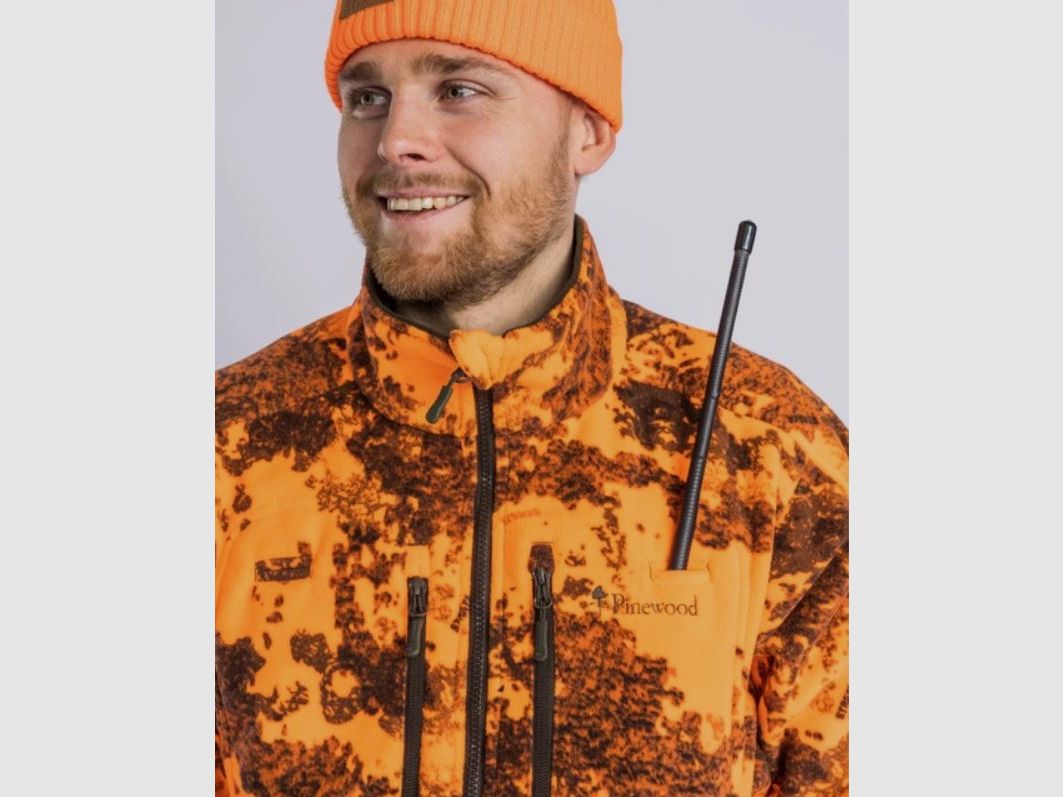 Pinewood wendbare Herren Fleecejacke Furudal Reversible Camou