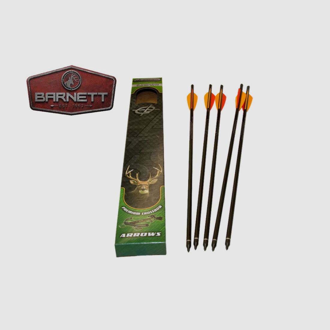 BARNETT Armbrustbolzen HEADHUNTER, Carbon, 20 Zoll, Half Moon Nocke, 5 StĂĽck