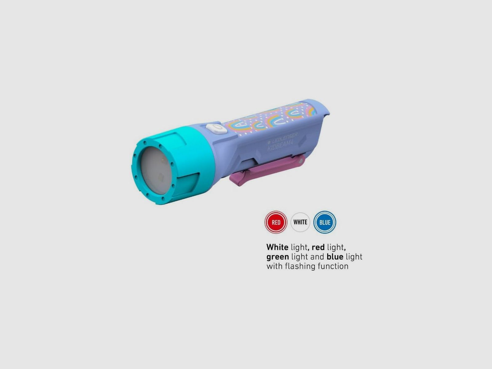 KIDBEAM 4 Kinder Taschenlampe Purple