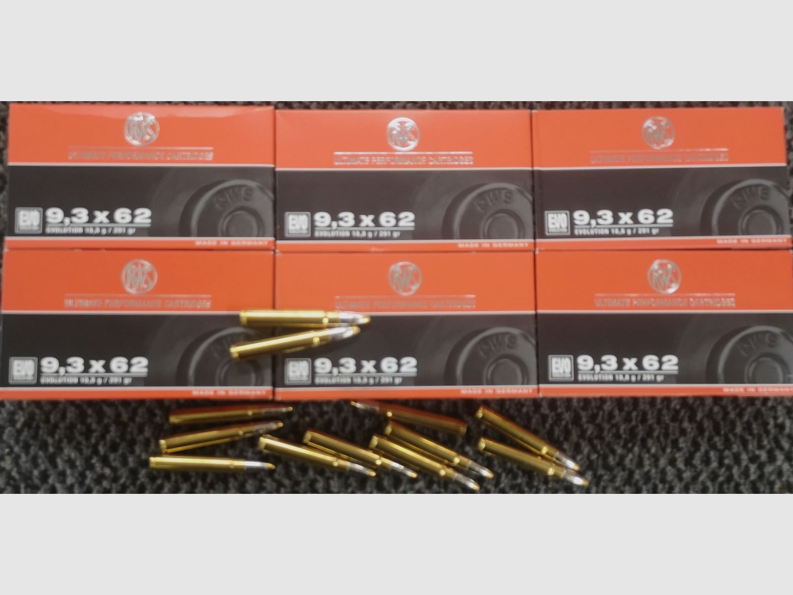9,3x62 RWS Evolution 18,8g/291grs. 132 Stück