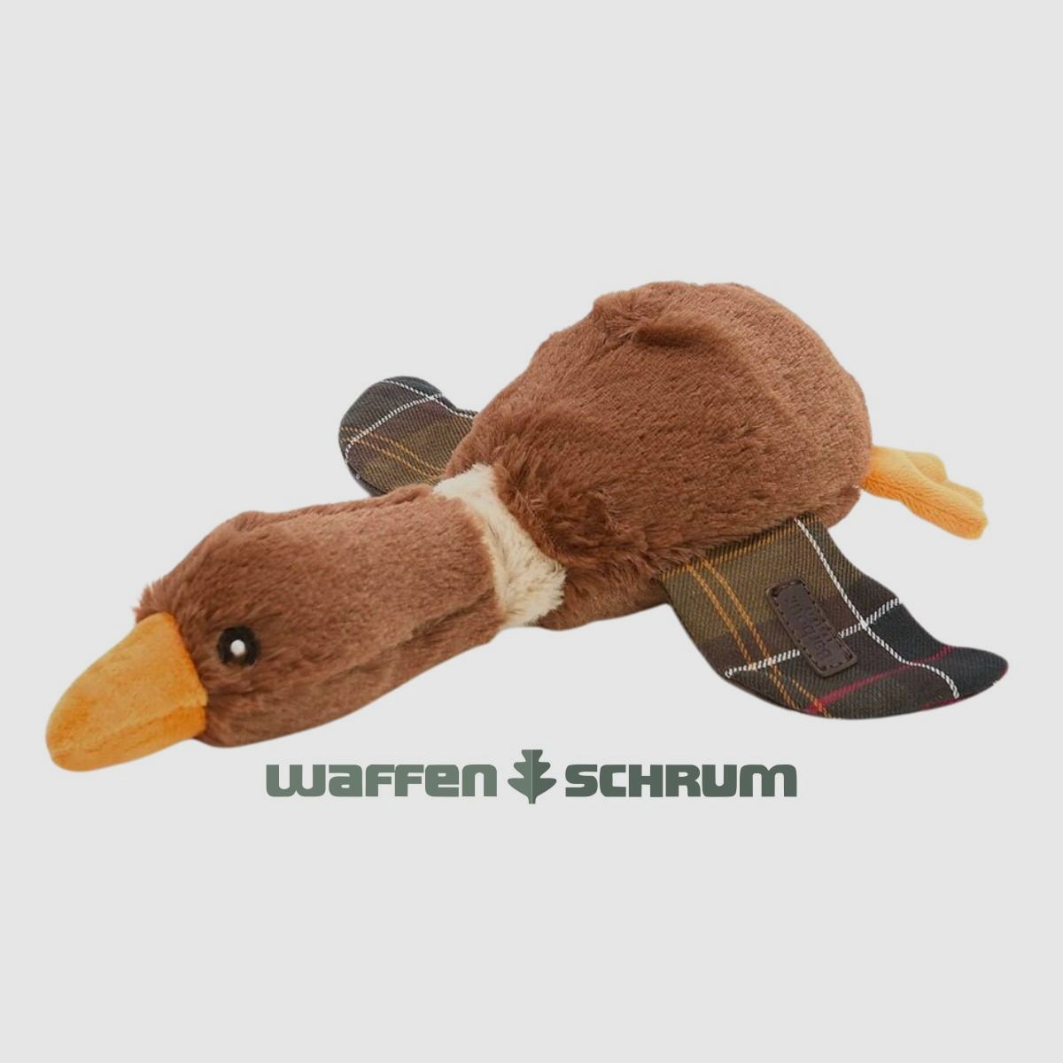 Giocattolo per cani Barbour anatra volante Classic Tartan