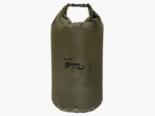 Bolsa impermeable - 13 litros - Oliva