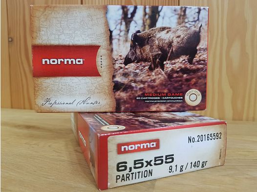 NORMA MUNITION Kal. 6,5X55 PARTITION 140 GR