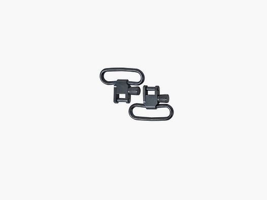 2 riem haken 32mm zwart