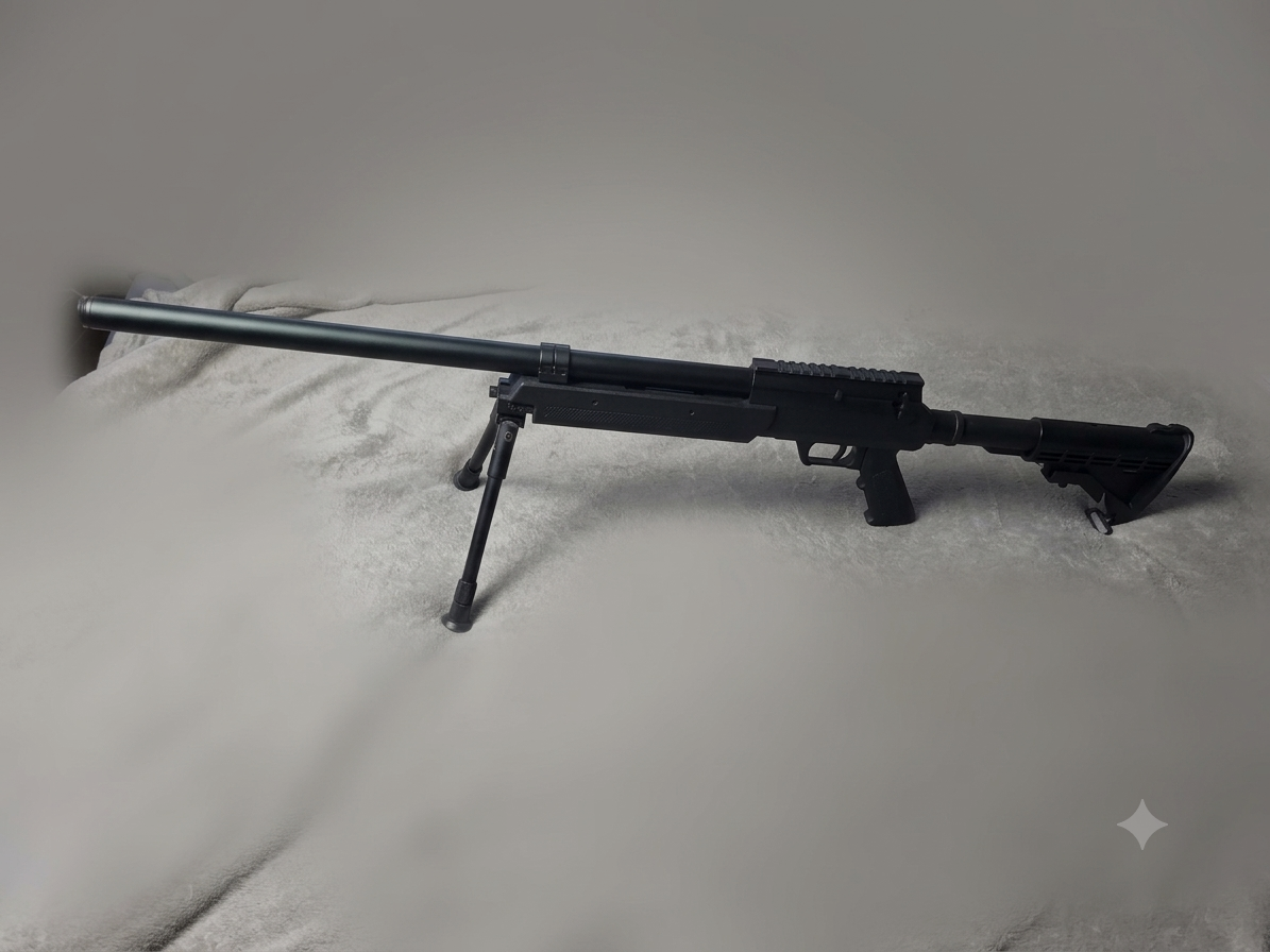 Rifle de francotirador / Sniper-Rifle Softair con bípode y munición BB, imagen 1 de 6