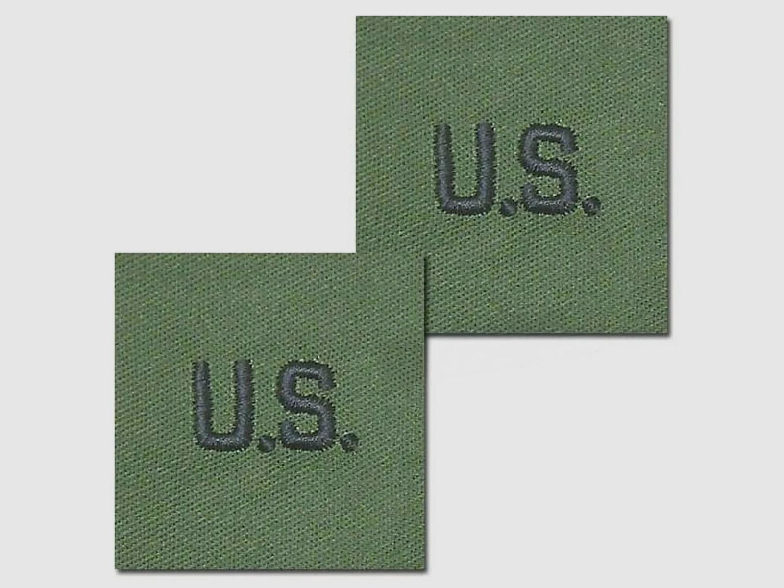 Unbekannt Abzeichen US Letters oliv Textil