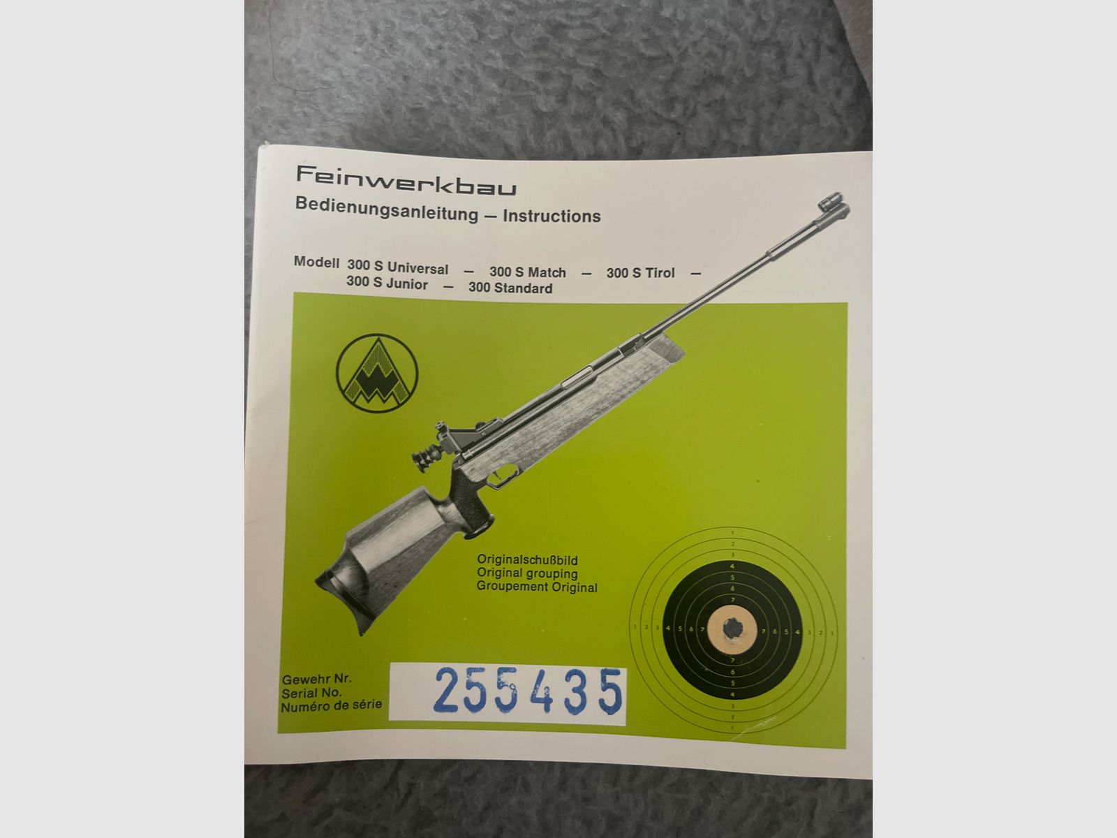 Feinwerkbau Mod. 300 universal ( cal.4.5mm ), Bild 1 von 7