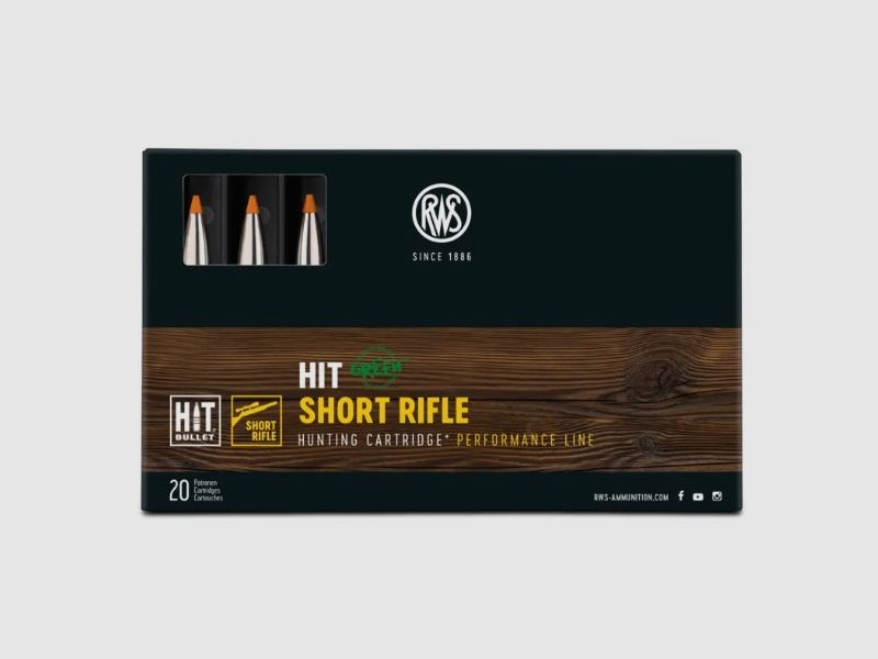 RWS 8X57 JS HIT SHORT RIFLE 160 GR