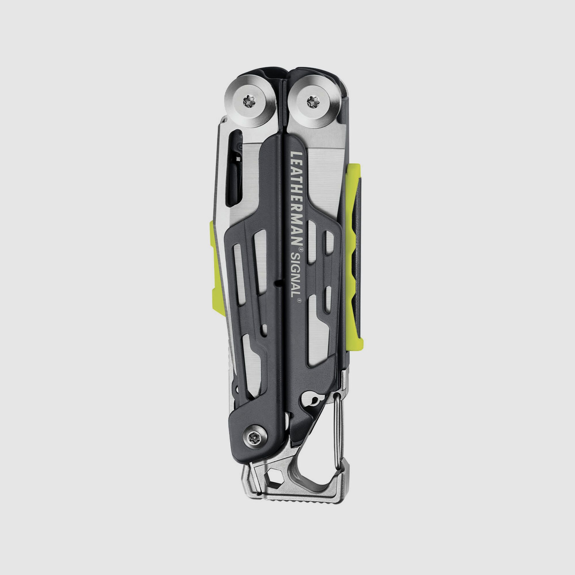 Leatherman SIGNAL Gray, Molle Holster, Schwarz, L