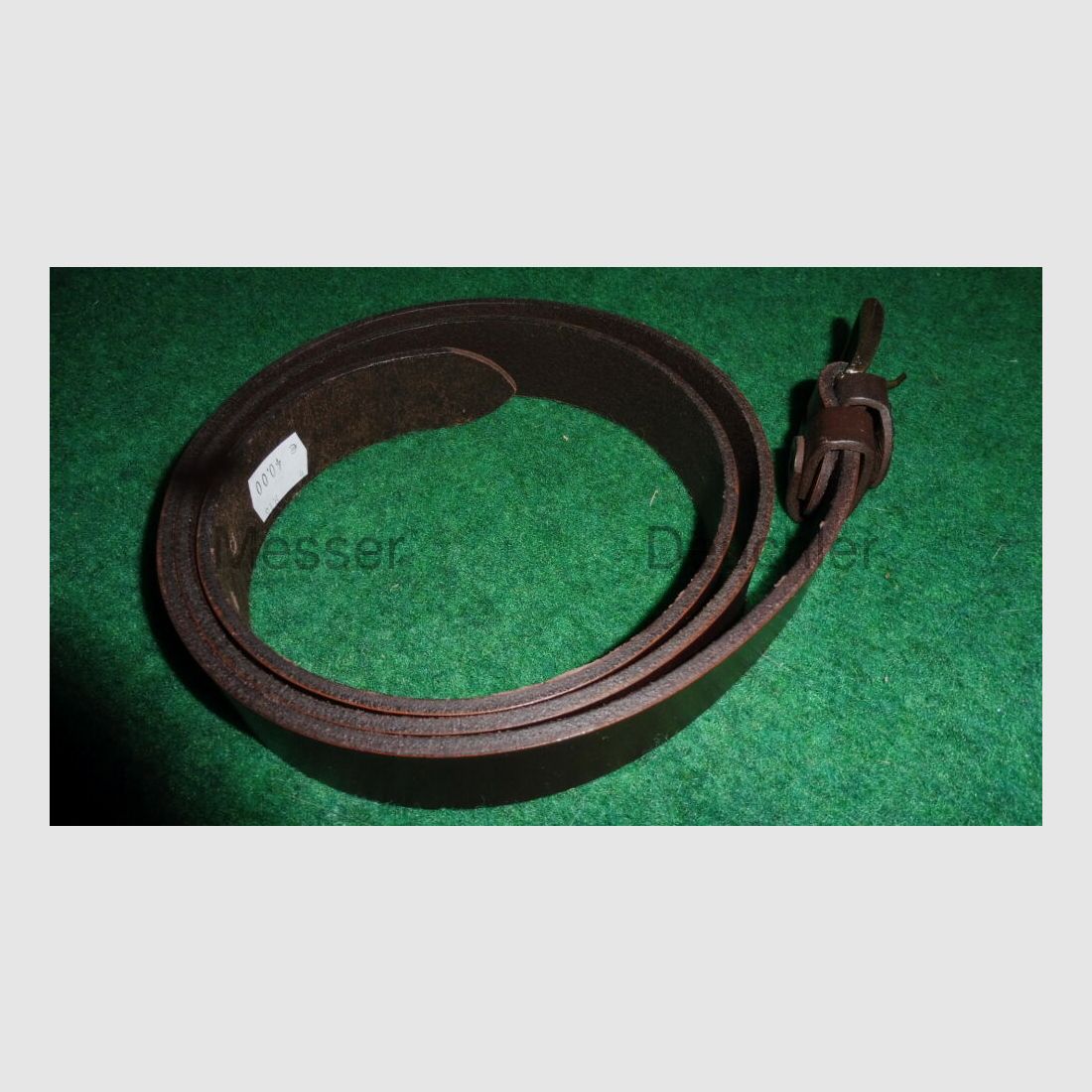 AKAH Ledergürtel mit Wildschwein