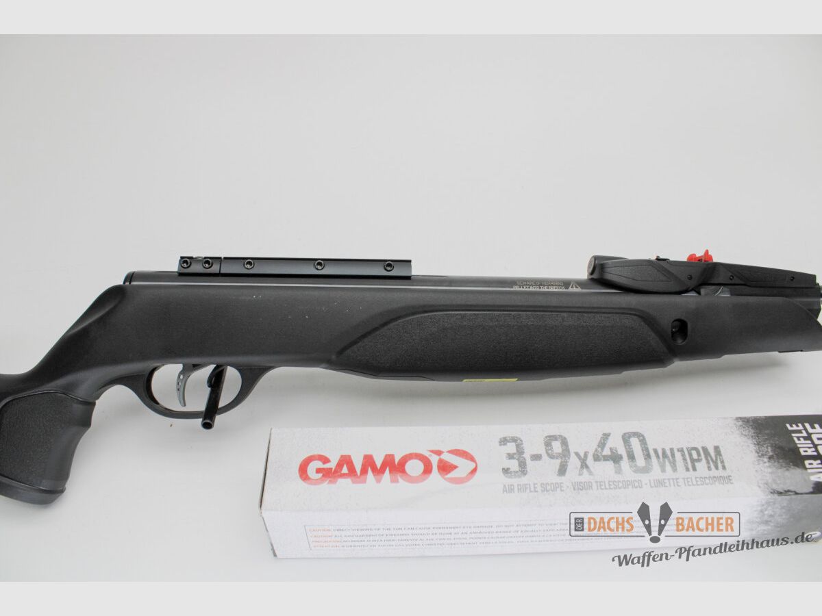LG luchtgeweer Gamo SWARM 10x Pro GEN3I kaliber 4,5mm kunststof kolf magazijn F-teken