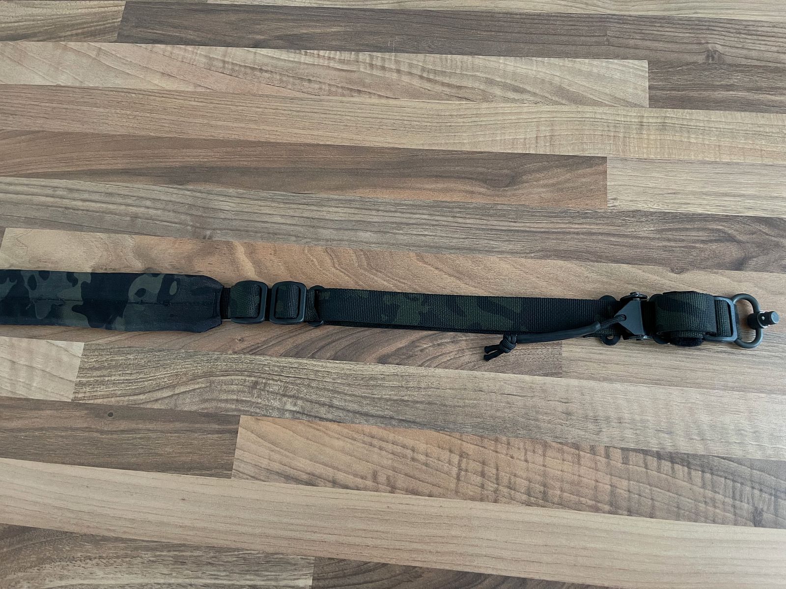 md-textil 2 Punkt Modularriemen 2.0, wyściełany Multicam Black