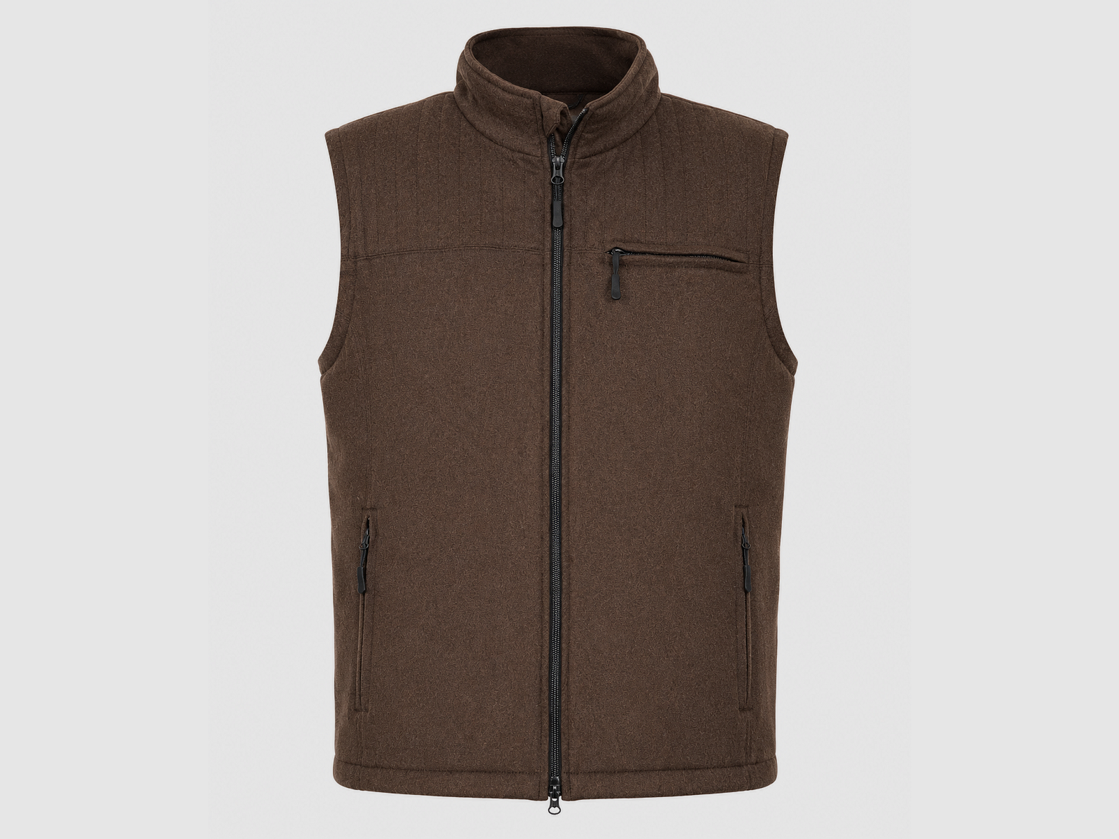 Waidmann Bodywarmer en loden marron – Gilet de chasse traditionnel, image 1 sur 7