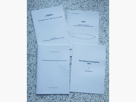 Beschreibung Bedienungsanleitung Bajonette Springfild Messer Bolo MK I MK II MK III  Kalaschnikow siehe Beschreibung WK1 WK2