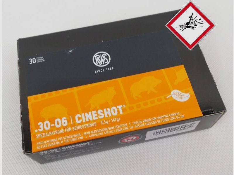 RWS Cineshot Büchsenpatrone .30-06 9,5g