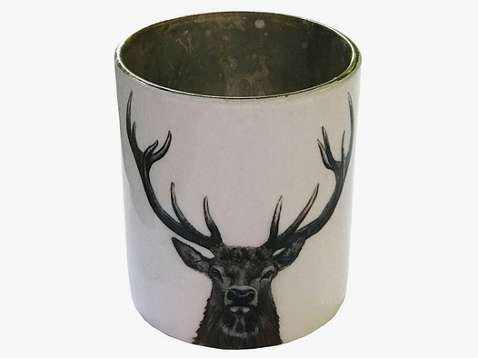 Lovergreen decoration motif lantern with deer head and white background large