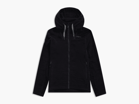 Bergans Hareid Fleece Hood Jacket Men Black L