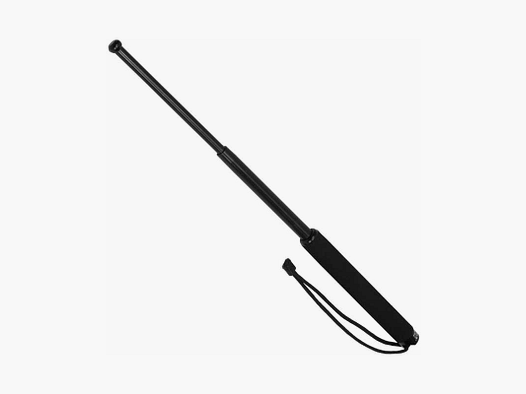 BlackField Teleskop-Schlagstock 21" mit Handschlaufe Moosgummi