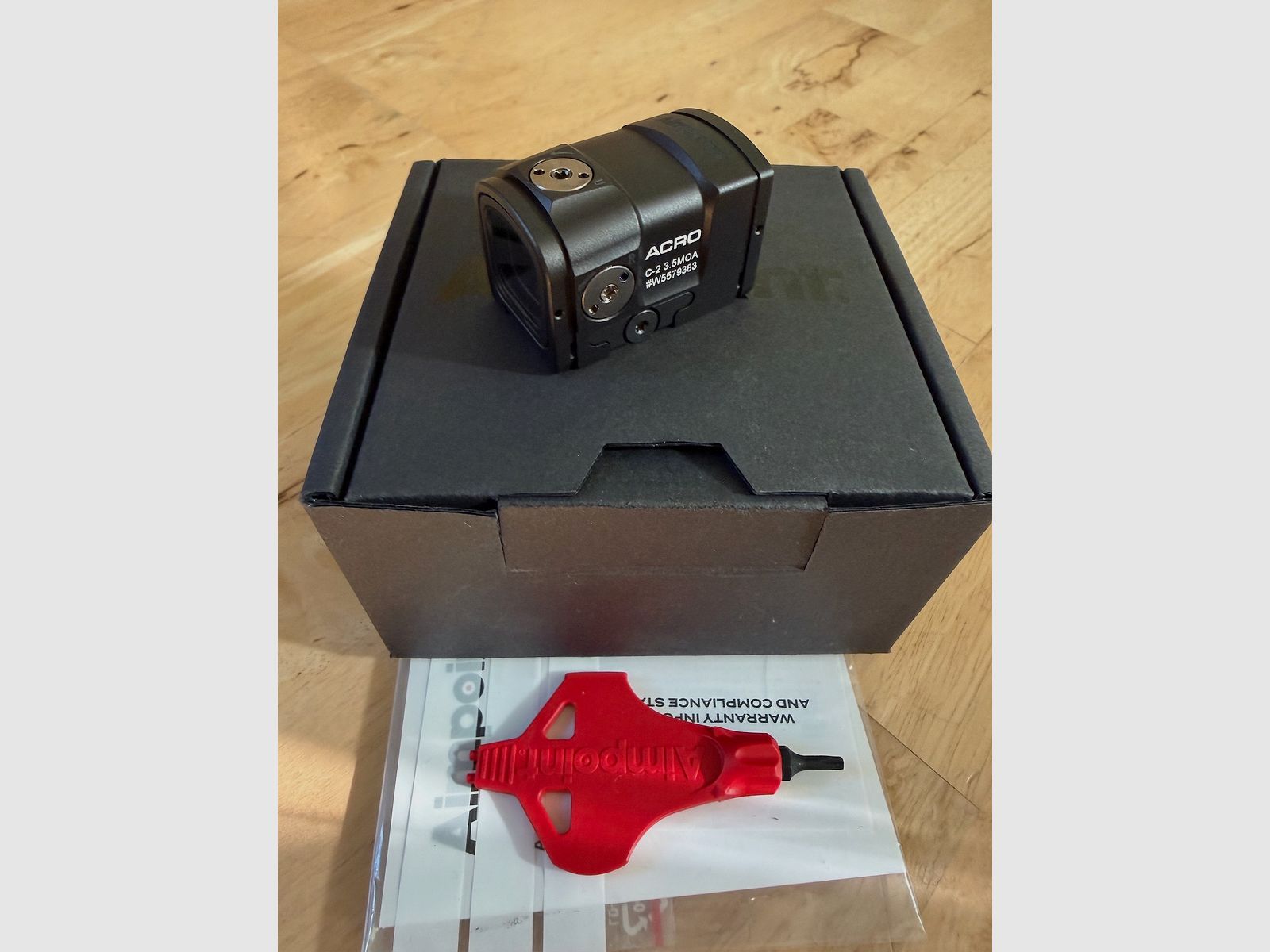 Aimpoint ACRO C2 C-2 3,5 MOA Red Dot Reddot Rotpunkt Visier Neuwertig mit Rechnung