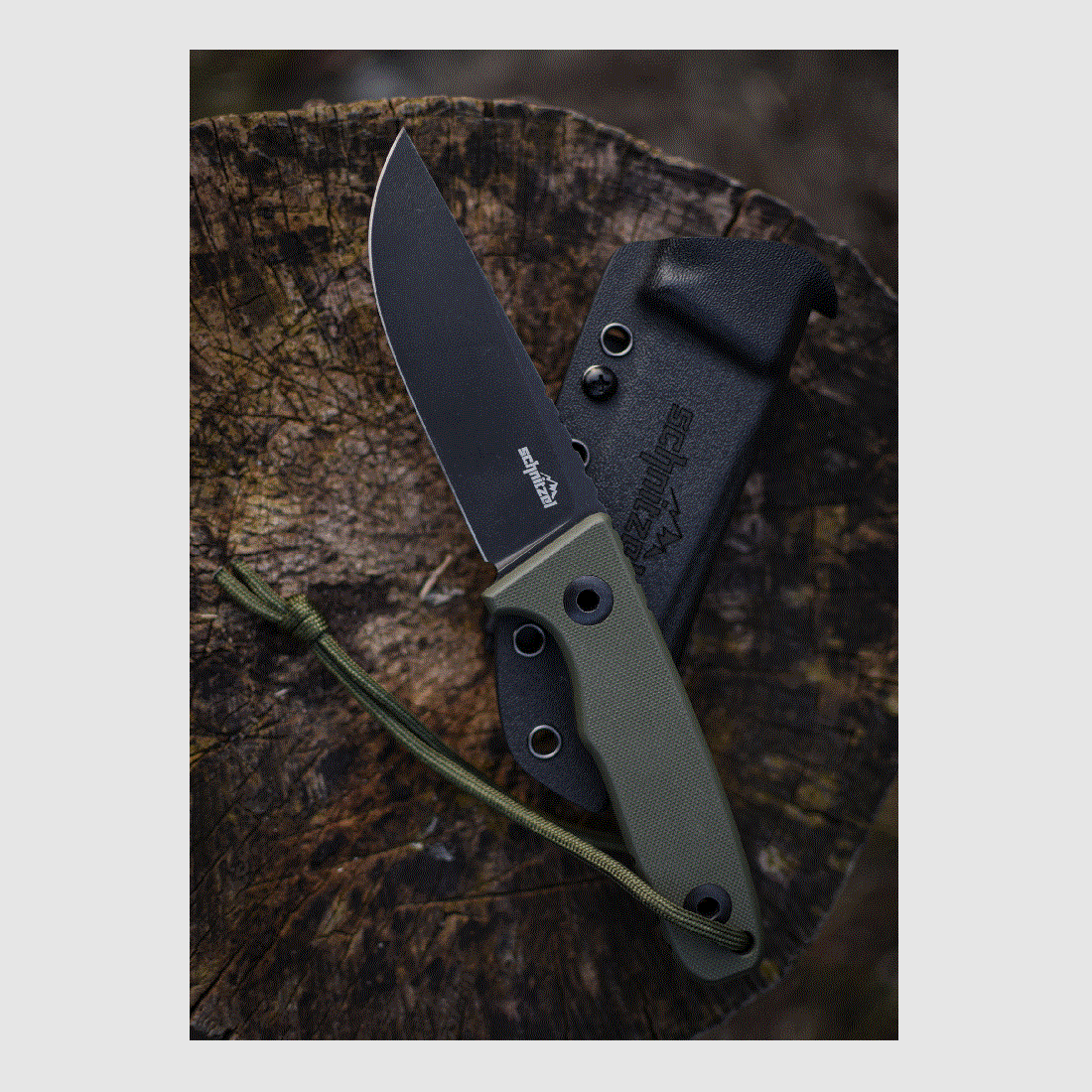 Schnitzel TRI, Outdoormesser (Grün)