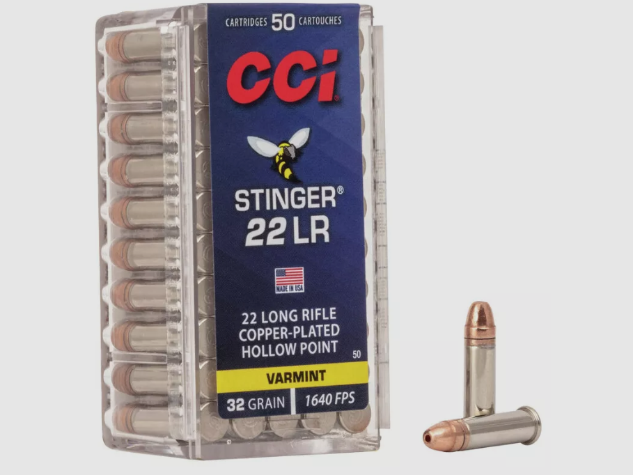 CCI Stinger .22 LR ammunition 32 g